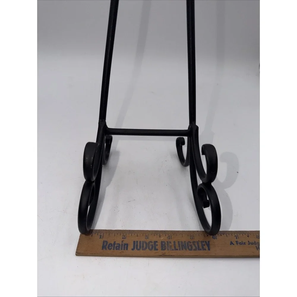 Heavy Duty Wrought Iron Sign Stand Art & Presentation Easel Book/Plate 13